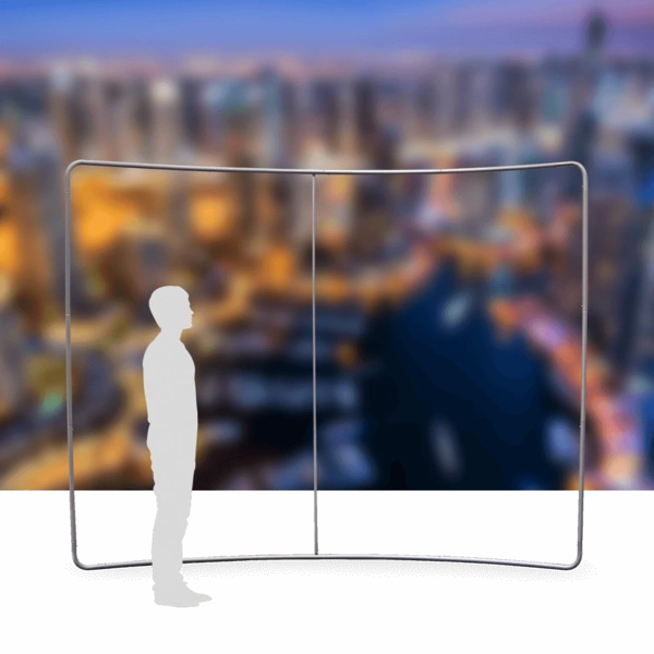 Stretch Fabric Wall Curved - 3m Frame